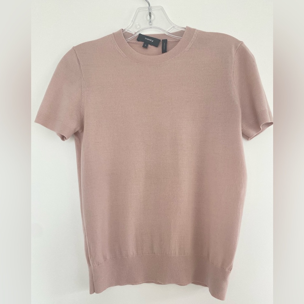 Theory blush pink sweater t-shirt